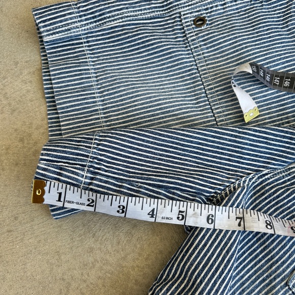 Ralph Lauren Striped Blue Women's Shorts Size 4 100% Cotton - Picture 9 of 10